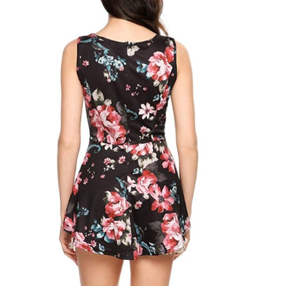 SLEEVELESS PEPLUM TOP O-Neck Medium FINAL $$ NEW - Picture 4 of 7